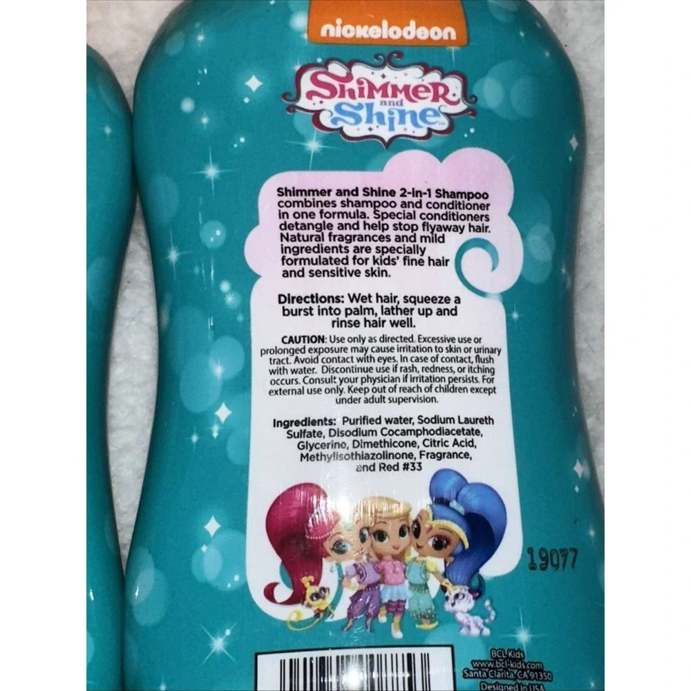 Nickelodeon Shimmer and Shine 2-in-1 Shampoo Strawberry Sparkle 8oz 2pk